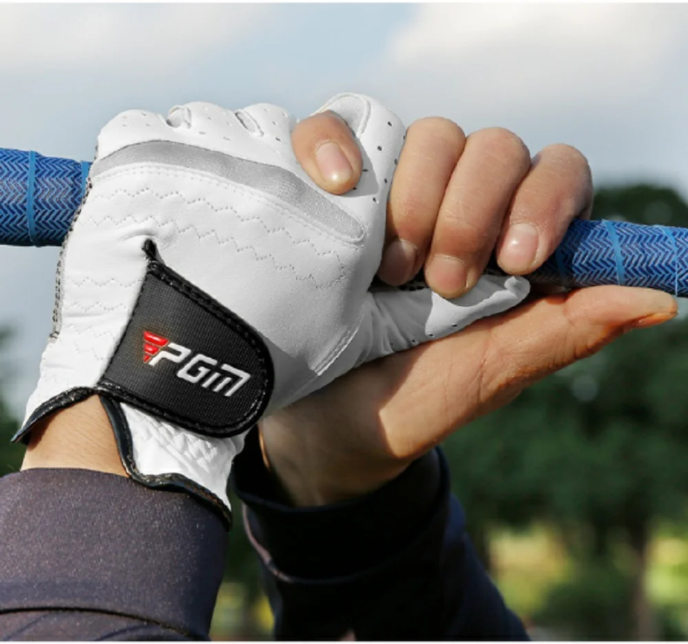 Мужские перчатки для гольфа PGM, удобные износостойкие Нескользящие мягкие перчатки для гольфа с левой и правой ручкой ST001 Мужские перчатки для гольфа PGM, удобные износостойкие Нескользящие мягкие перчатки для гольфа с левой и правой ручкой ST001