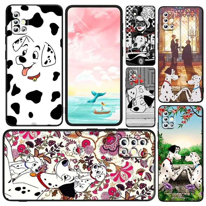 

Disney 101 Dalmatians Phone Case For Samsung A73 A72 A71 A53 A52 A51 A42 A33 A32 A23 A22 A21S A13 A04 A03 5G Black FUnda