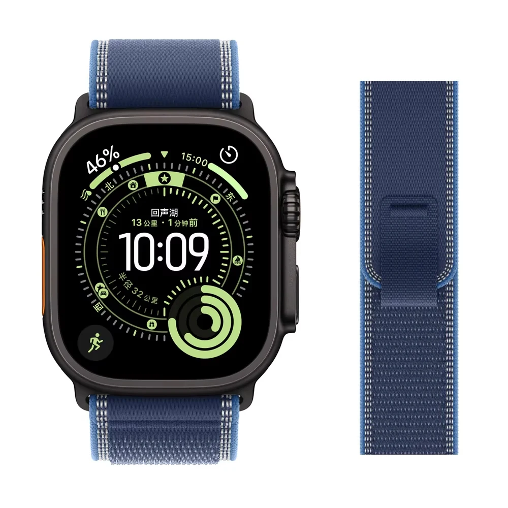 Фото Ремешки для Apple Watch ultra2 ремешок 49 мм 46 мм 42 мм 44 мм 40 мм 45 мм 41 мм Браслет-петля correa iwatch series se 3 7 8 9 10 11 №3
