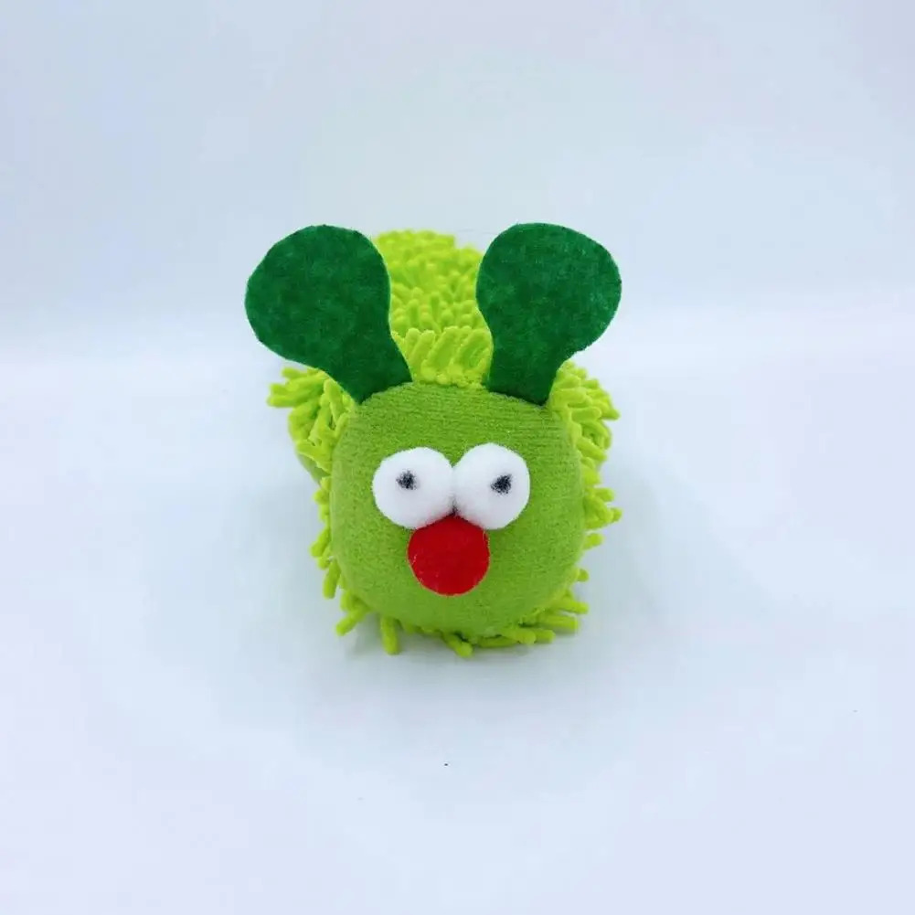 

High-quality Cat Toy Bite-resistant Cat Toy Plush Green Caterpillar with Catnip Enhance Bond Protect Furniture Engaging Pet