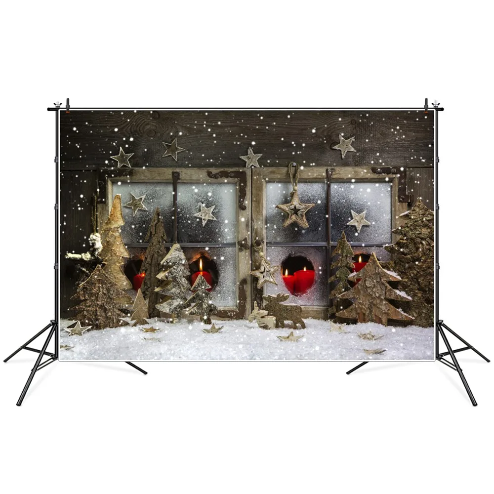 

Фотофоны звезды для рождественской елки снежное окно Сцена фотография детская вечеринка домашний декор студия фотобудка фоны