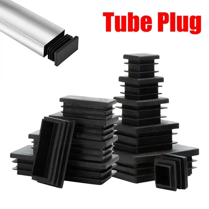 S Furniture Glide Rectangle Feet Tube Inserts Plug Dust Cove