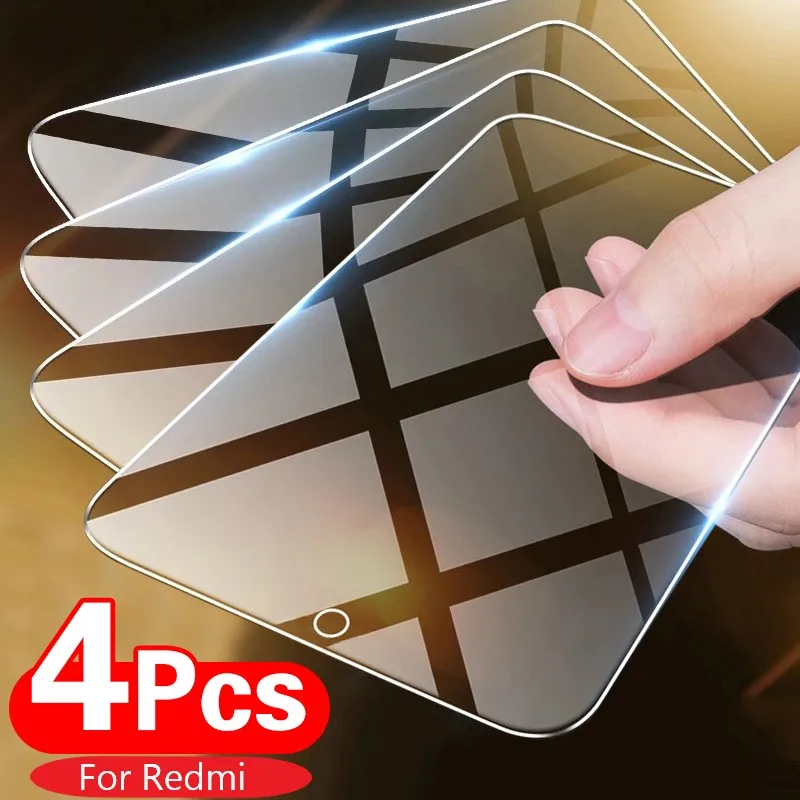 4pcs tempered glass for redmi note 10 9 8 7 9s 10s 9t 10t 8t11s 11t screen protector on redmi note 10 11 9 8 pro max lite glass free global shipping