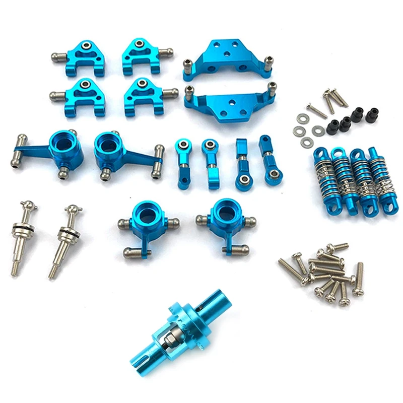 

1Pcs 1/28 Scale RC Car Parts Upgrade Metal Differential Mechanism & 1 Set Metal Full Set Upgrade Parts Shock Absorber