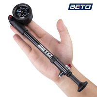 beto sp 003ag bike portable pump with gauge 24 5cm mini inflator schrader valve 400psi eieio bicycle accessories