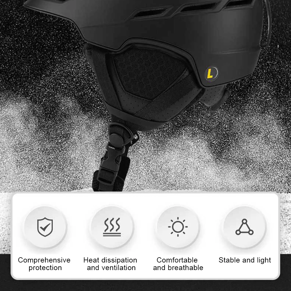 Лыжный шлем для скейтборда противоударный лыжный защитный регулируемый легкий