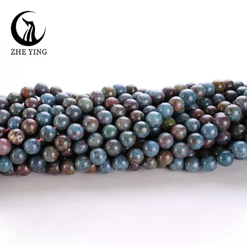 Бусины Zhe Ying из натурального сапфирового камня