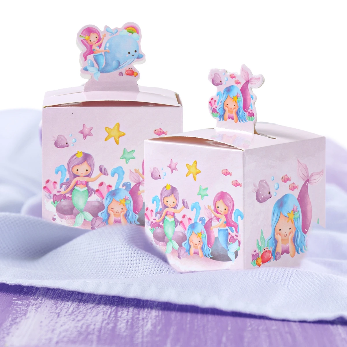 24 шт. Подарочная коробка для конфет в стиле русалки