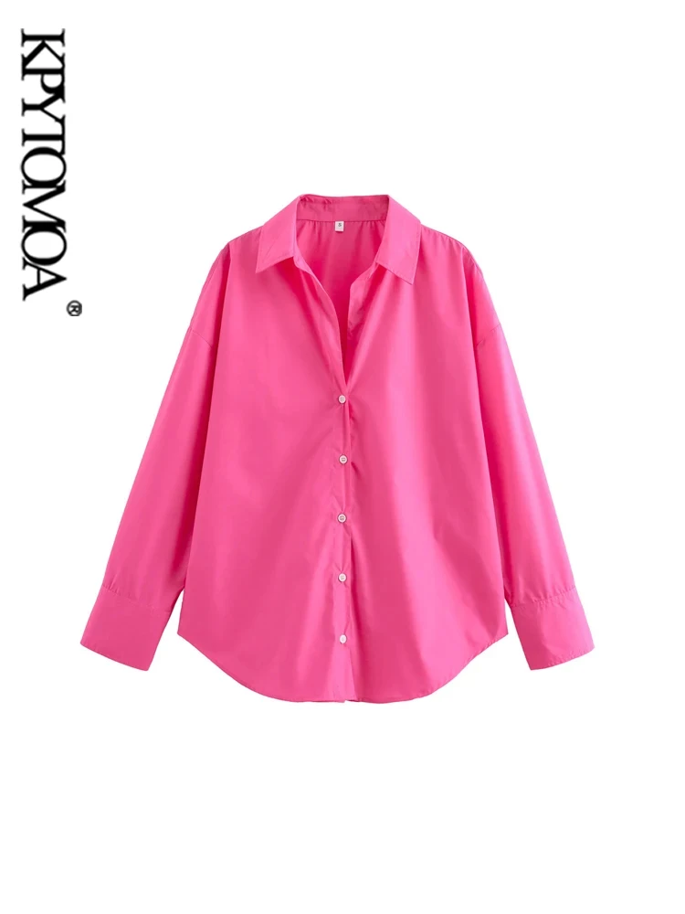 Женская блузка с длинным рукавом на пуговицах