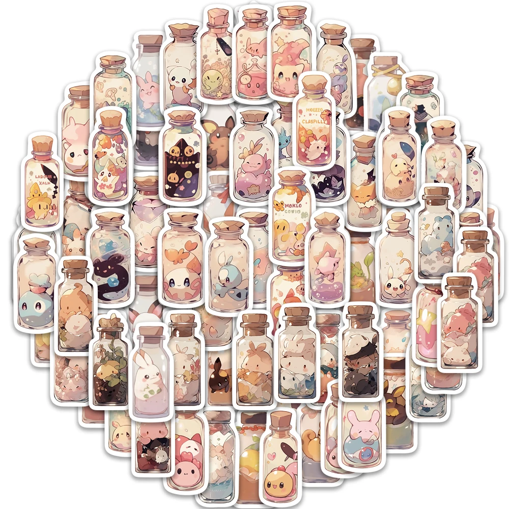 

10/25/50/100PCS Bottle Cute Unknown Creatures Cartoon Stickers Luggage Skateboard DIY Sticker Decal Toy