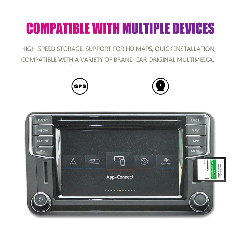 Карта для Seat AS V19 Sat Nav 32 ГБ Европа 2024 навигации Leon Car SD-карта V 03959821 HA / 6P 0919866