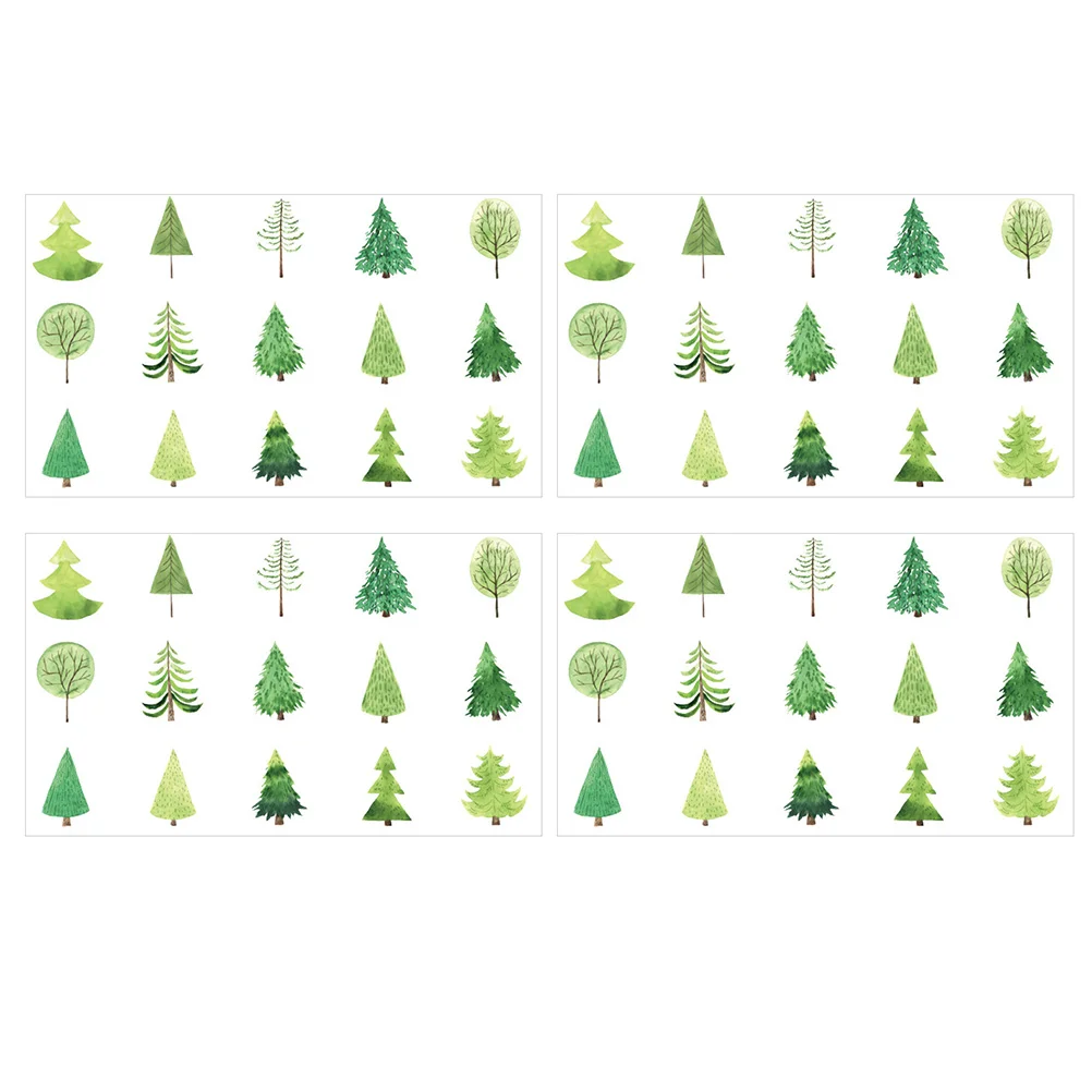 

4 коробки/180 шт. изысканные бумажные декоративные наклейки для заметок, герметичная наклейка альбом для стикеров