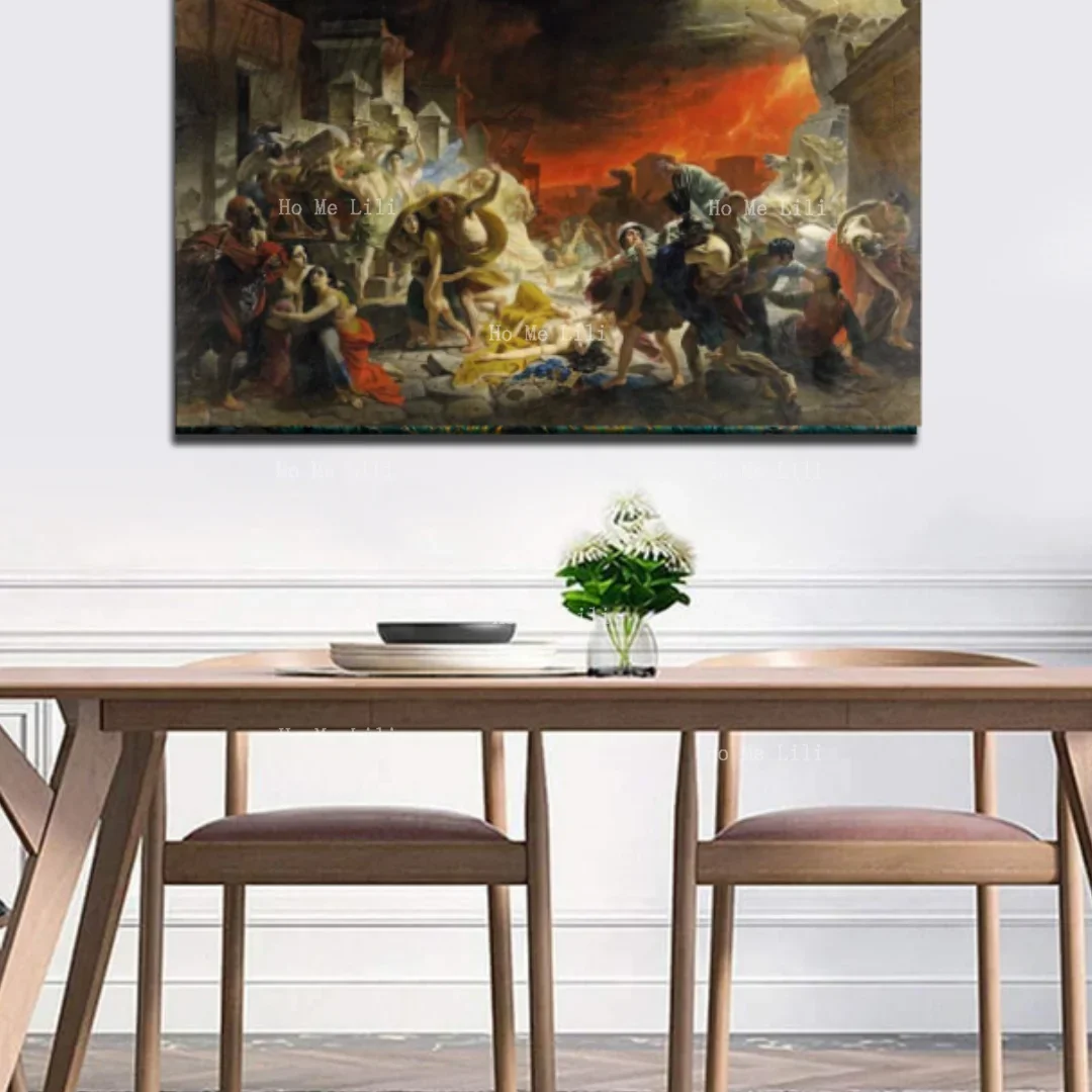 Карл Брюлов: Последний день Помепии галерея на холсте обернутая настенная