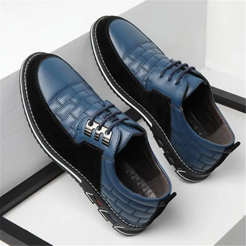 

Summer men's shoes new large size breathable business casual leather shoes all-match fashion platform sports shoes loafers