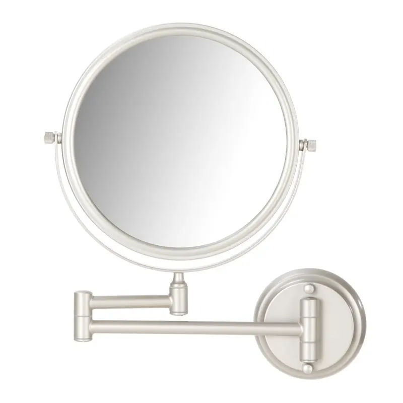 

Better Homes & Garden Wall Mount 8 inch Round Mirror, Satin Nickel Finish