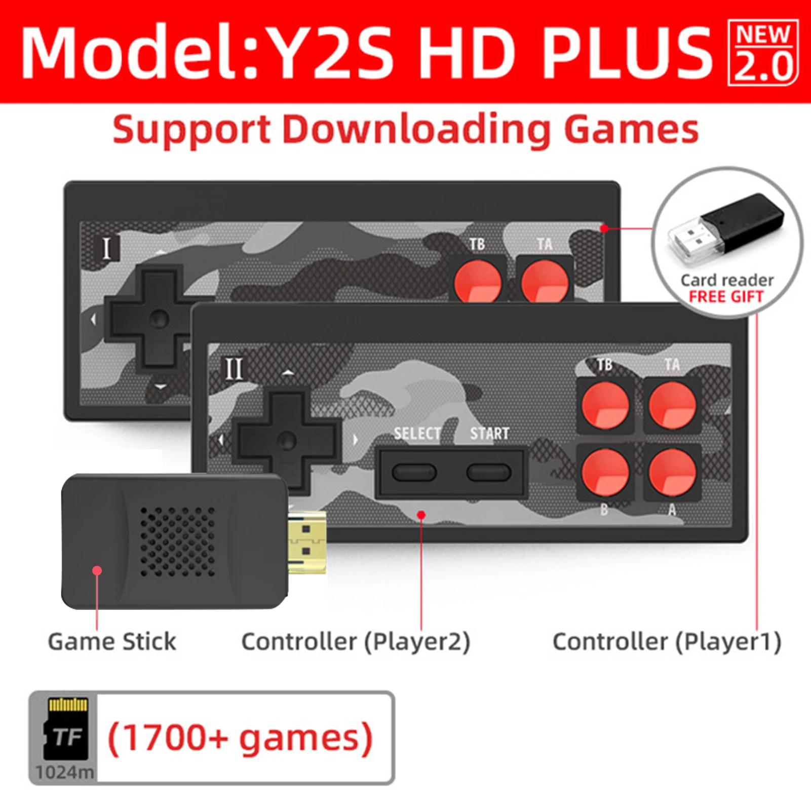 

TV Game Console Set HD Double-play Gaming Machine
