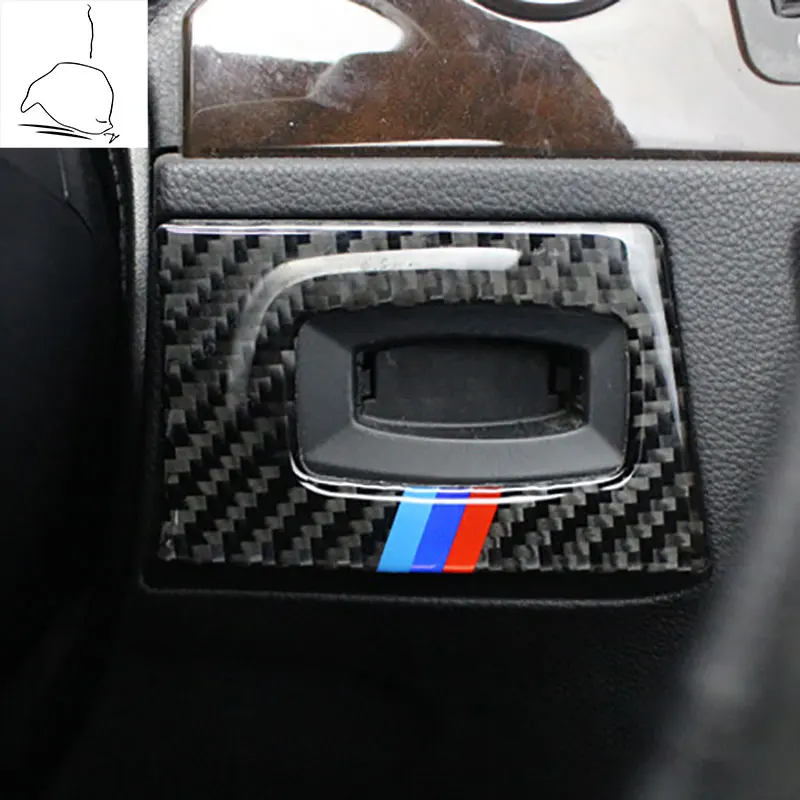 

Автомобильный выключатель зажигания из углеродного волокна, отверстие для ключа, крышка, внутренняя отделка, наклейка для BMW E90 E92 E93 3 серии ...