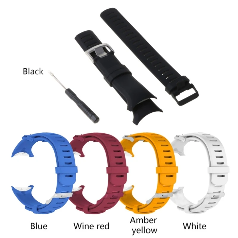 

Quick Release for Smart Watch Replacement Accessory Silicone Wristband Bracelet for SUUNTOD6 Dive Soft Straps