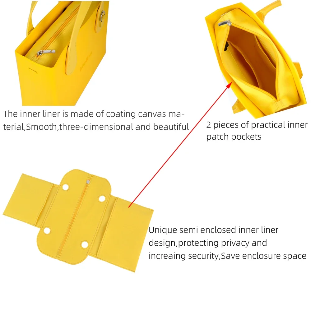 Новая повседневная женская силиконовая сумка большой емкости через плечо