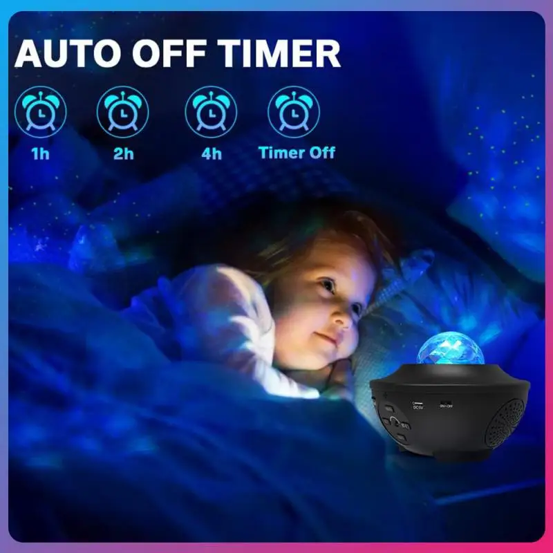 

Colorful USB Starry Watermark Music Starlight Voice Control Music Player StarLED Night Light Romantic Projection Lamp