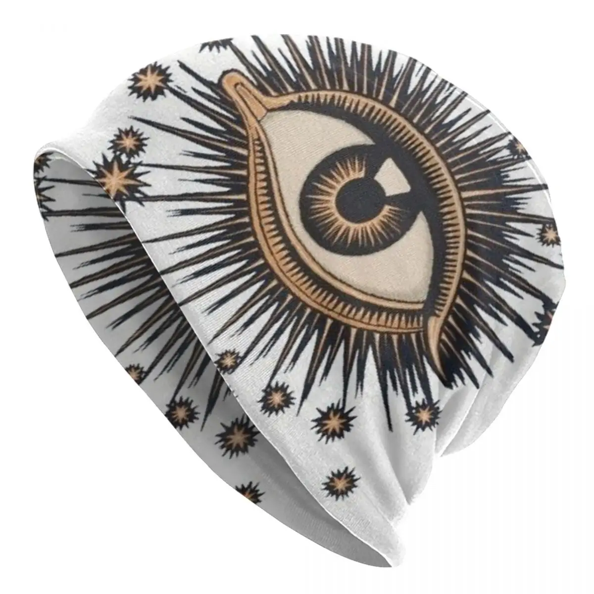

Vintage Mystic Eye Skullies Beanies Caps Unisex Winter Warm Knit Hat Fashion Adult Spiritual Amulet Bonnet Hats Outdoor Ski Cap