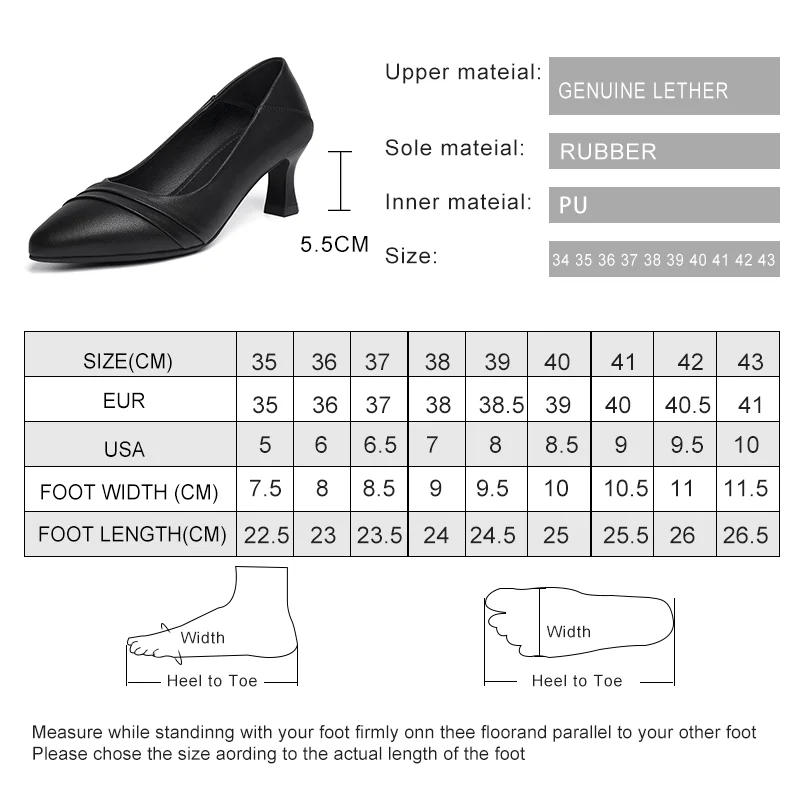 AIYUQI Women's Dress Shoes Genuine Leather 2023 New Spring Women Daily Shoes Shallow Mouth Pointed Toe Stiletto Women Shoes