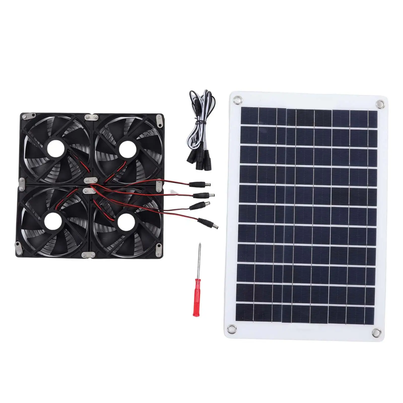 

Solar Panel Exhaust Fan Solar Panel Fan Kit Ventilation Fan for RV Roofs Sheds