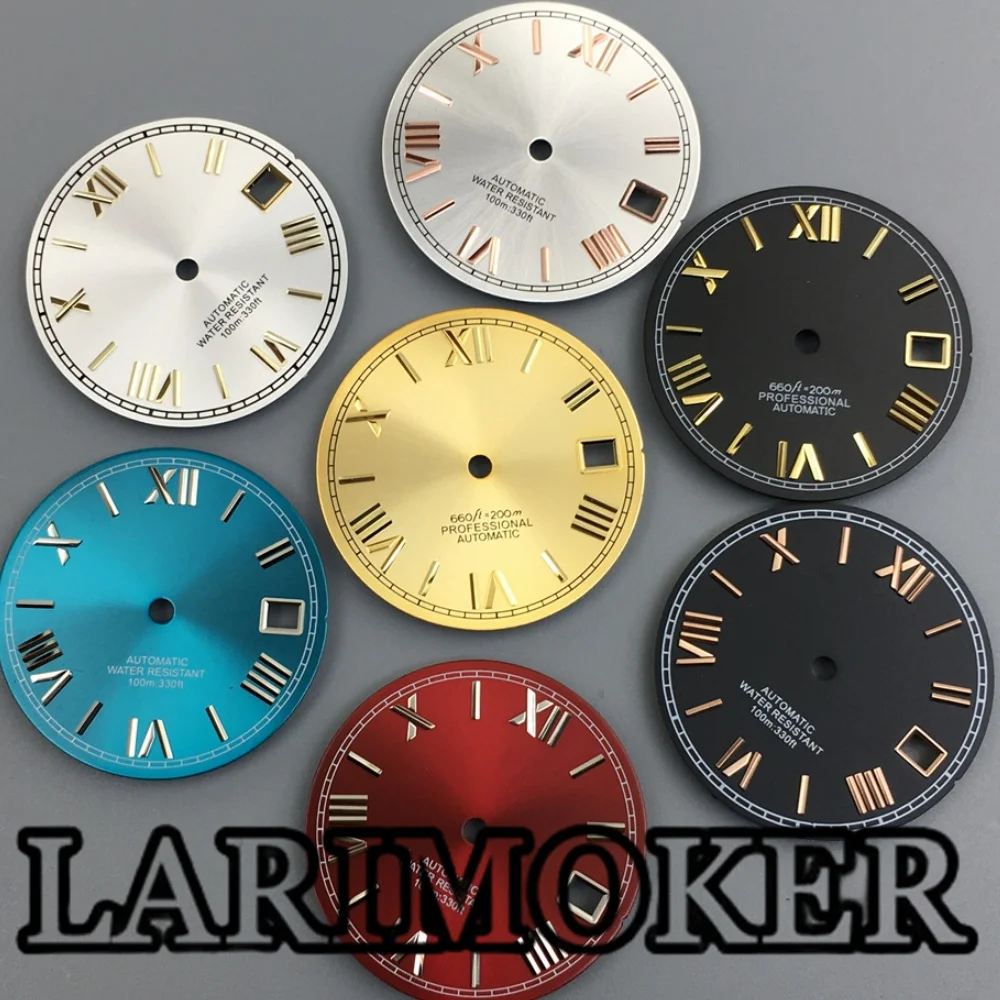 Циферблат LARIMOKER с индексом в римском стиле черные белые золотые красные синие