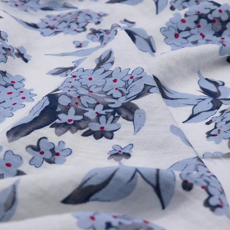 Однометровая цена хлопковая шелковая ткань вискозный принт имитация плетения