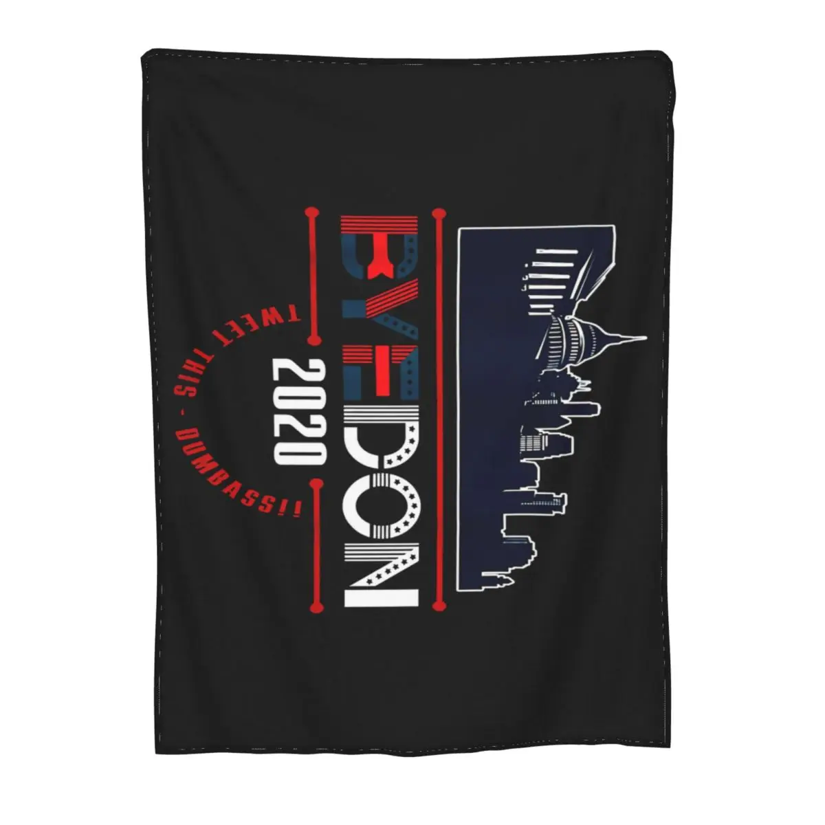 Мужское простое одеяло с принтом Funny Byedon 2020 Against Trump Vote Joe Biden For President