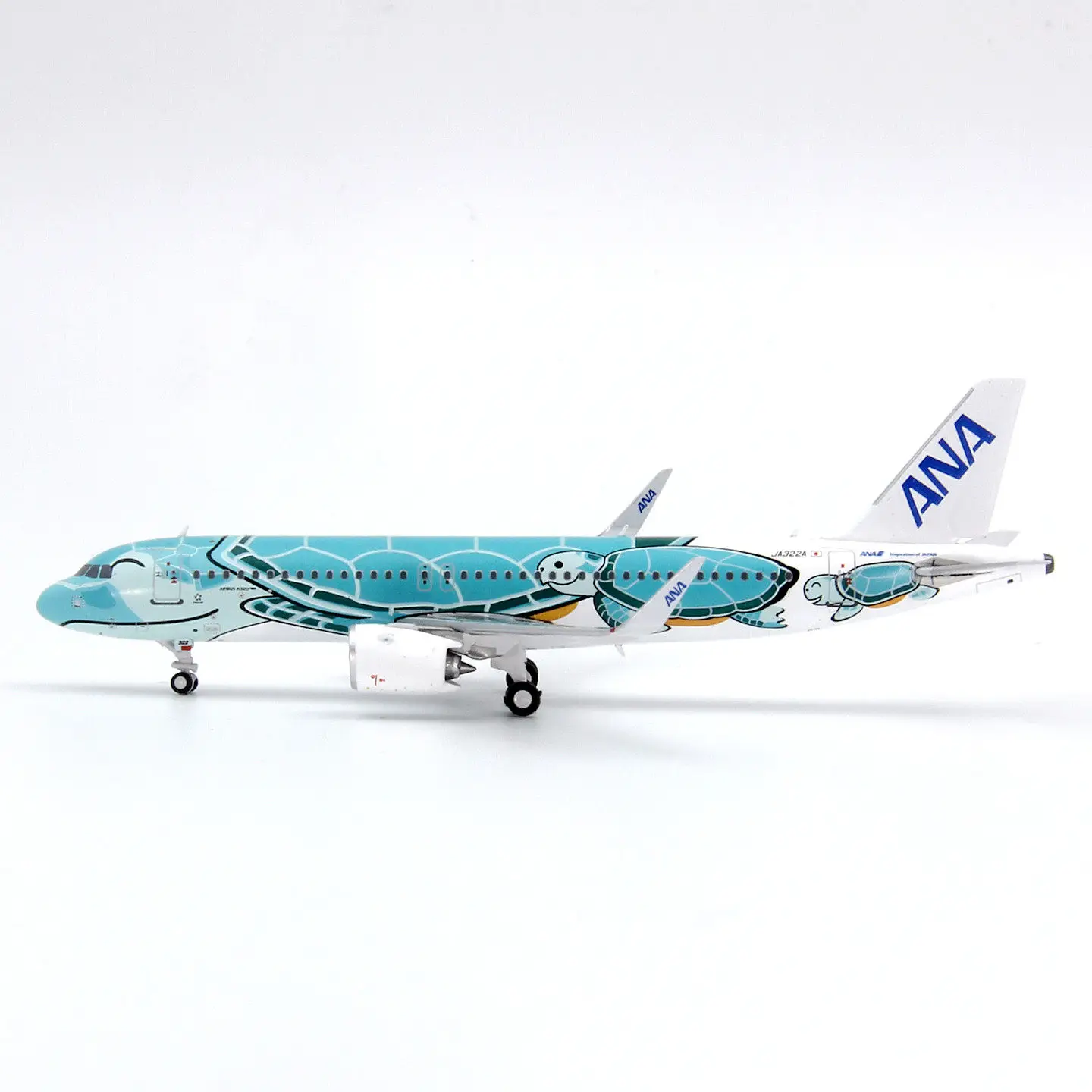 Фото Модель самолета GeminiStar A320neo JA322A из литого сплава, масштаб 1:400, классическая ностальгическая игрушка, подарок, сувенир, коллекционная статическая модель для демонстрации №4