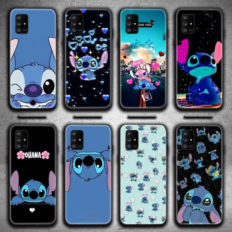

cute Stitch Phone Case For Samsung Galaxy A52 A21S A02S A12 A31 A81 A10 A30 A32 A50 A80 A71 A51 5G