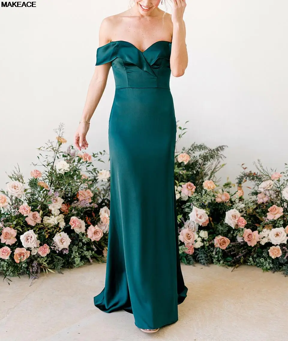 

Off the Shoulder Bridesmaid Dresses Long Vestido De Fiesta De Boda 2022 Mermaid Robe De Soiree De Mariage