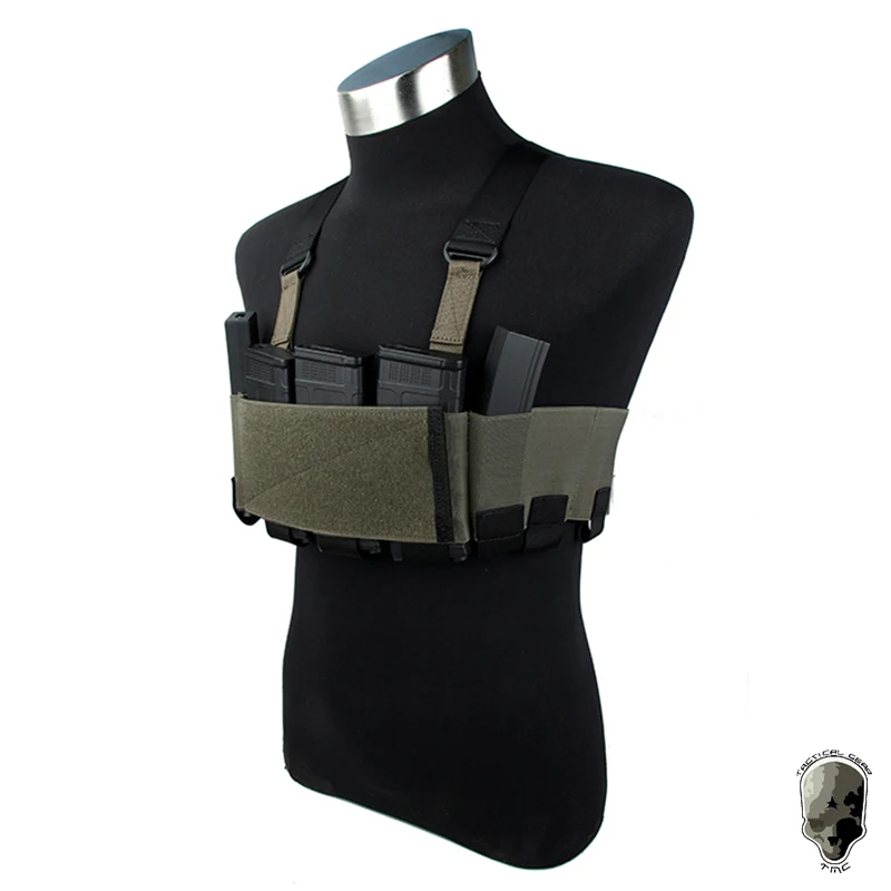

TMC Tactical RD Chest Rig Lightweight w/5.56 Mag Pouch Airsoft Hunting Vest Ready Chest Rig 3533