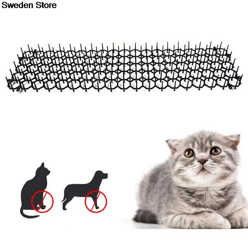 

13cmx49cm Garden Prickle Strip Dig Stop Cat Repellent Deterrent Mat Spike Portable Anti-Cat Dog Outdoor Garden Supplies