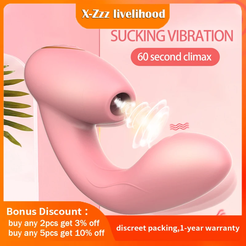 Female Vibrator Nipple Sucker G Spot Massage Vibrators For Women Clitoris Stimulator Vagina Masturbation Sex Toys For Couples