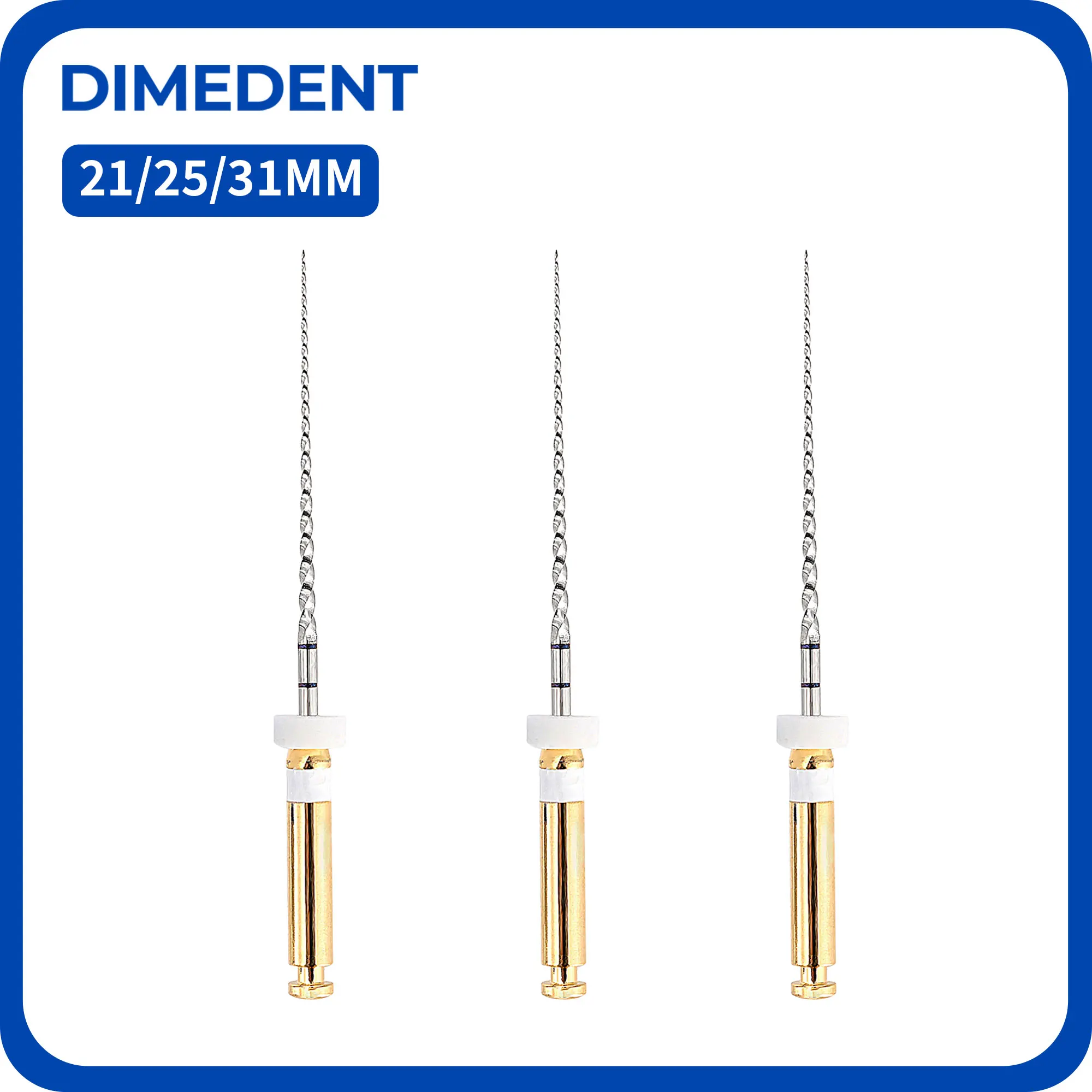 Фото Файлы DIMEDENT Glide Path Niti, 3 шт./упак., роторные эндодонтические файлы 21/25 мм 02/16, для использования с мотором, стоматологические инструменты для корневых каналов №1