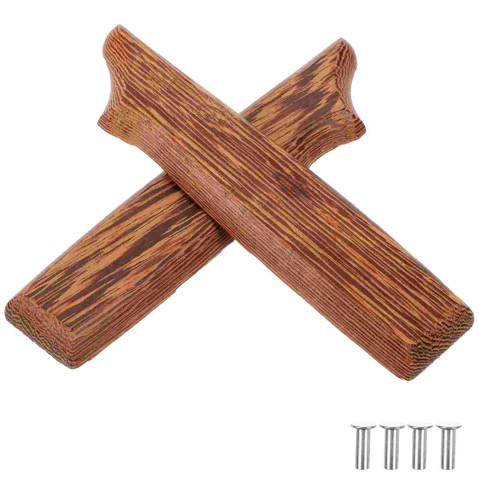 

2pcs Wooden Handle Replacement Kitchen Handle Non-skid Handle Grip