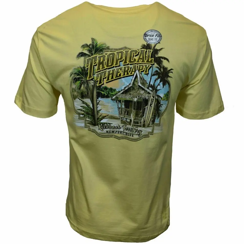 Мужская футболка Ньюпорта стандартного качества-отпуск на лодке грубая вода.