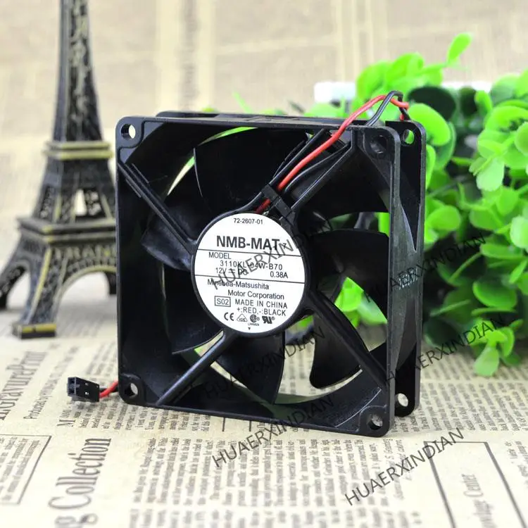 Новый комплект охлаждающего вентилятора 3110KL-04W-B70 8025 8 см 12В 0.38A
