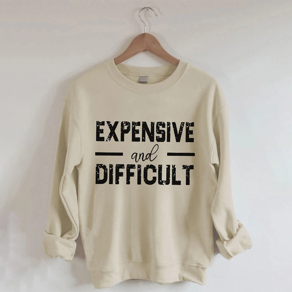 

2022 Women Pulovers Fashion Letter Print Casual Round Neck Sweatshirts Long-sleeved Tracksuit Pullover Streetwear Autumn Winter