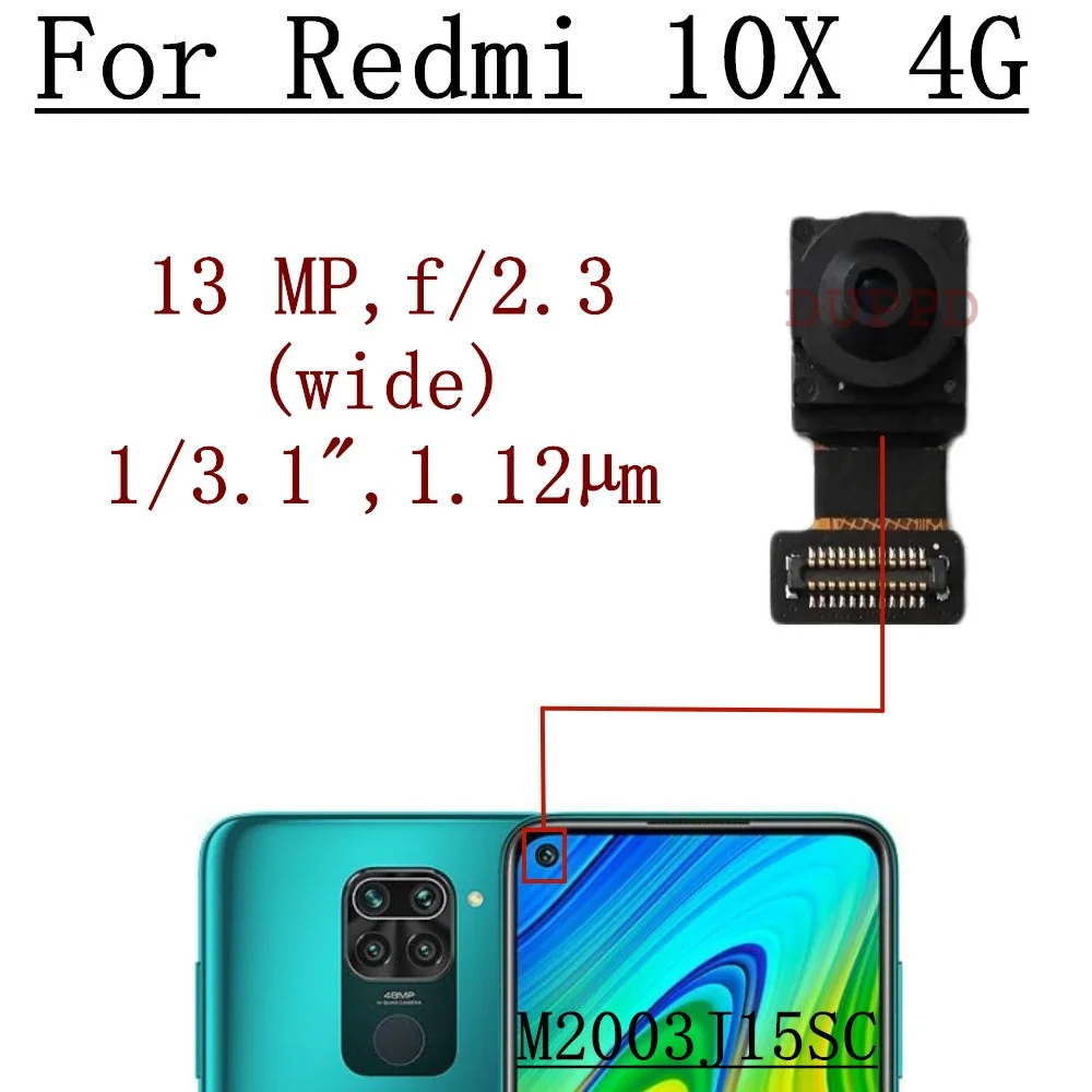 Модуль передней и задней камеры для Xiaomi Redmi 10X 4G M2003J15SC запасные части замены