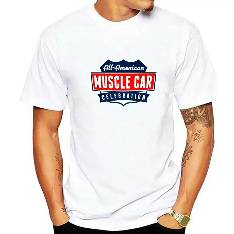 

Футболка American Muscle Car, Культовая классическая мужская футболка с винтажным мотором и памятью