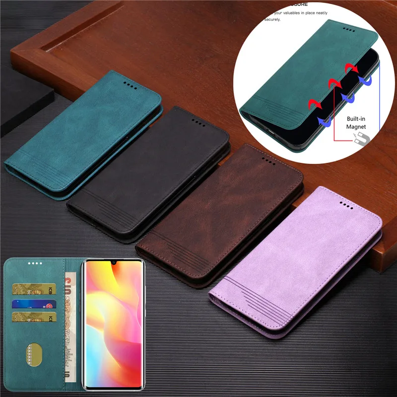 Магнитный флип-чехол для телефона Xiaomi 11 11T 11X Pro Lite Note 10 POCO C3 F3 M2 M3 X3 - Цена: 433.39