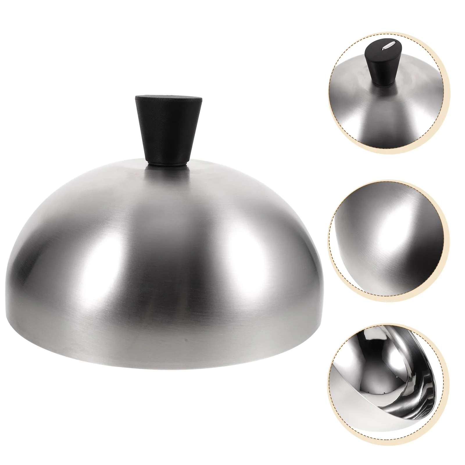 

Oil-proof Anti-splash Round Household Cover Protector Cover Stainless Steel Steak Cover for Oil-proof Kitchen