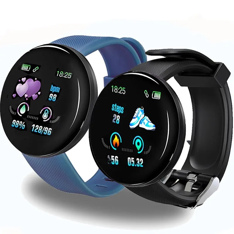 

D18 Smart Watch Bluetooth Smartwatch Men Women Blood Pressure Sport Tracker Pedometer 116 Plus Smart Watches For Android IOS A2
