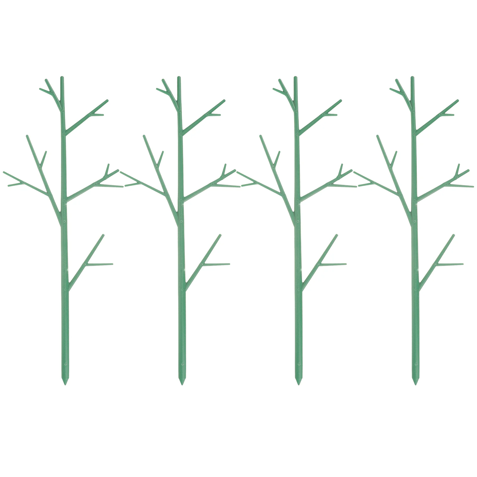 

4pcs Garden Climbing Rack Simulated Tree Branch Shaped Rack Outdoor Garden Pole