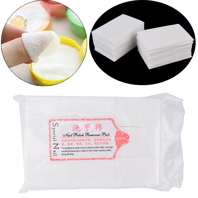 

1bag Nail Cotton Wipes UV Gel Nail Tips Polish Remover Cleaner Lint Paper Pad Nail Art Cleaning Manicure Tool Free shipping