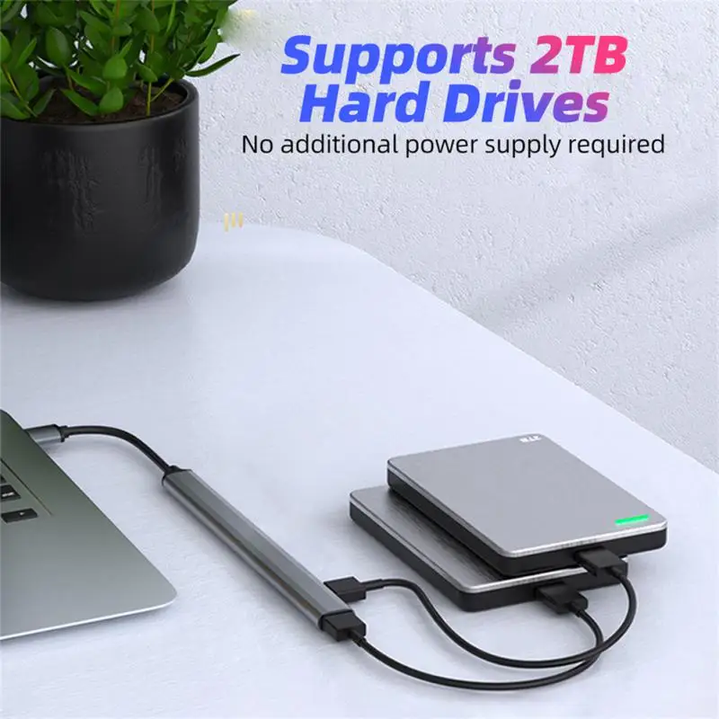 

Pvc Computer Extender Independent 7-port Laptop Converter Multifunctional Computer Hub Computer Accessories 5gb Laptop Extender