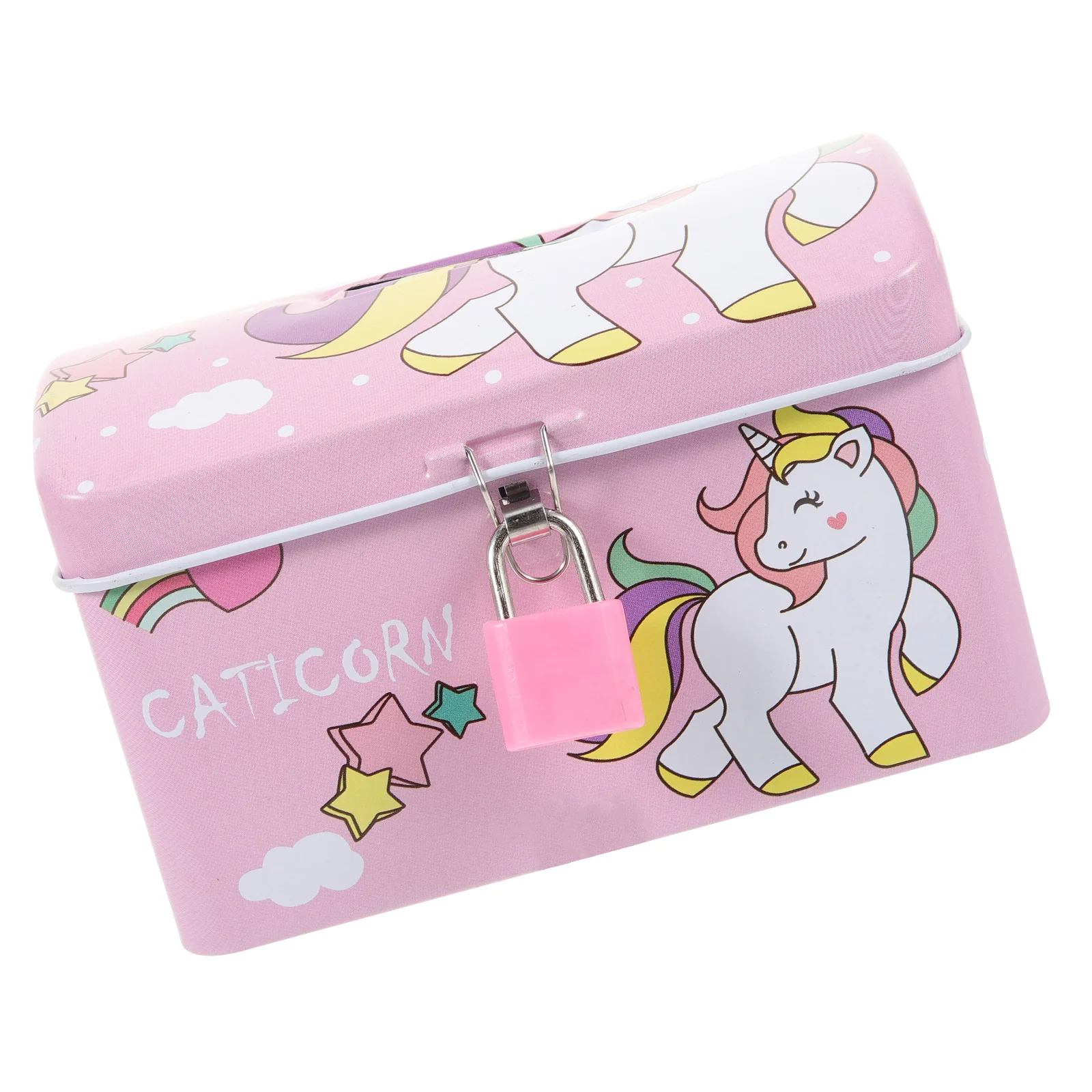 

Unicorn Piggy Bank Saving Pot Kid Toy Storage Organizer Currency Iron Child Small Plastic Containers